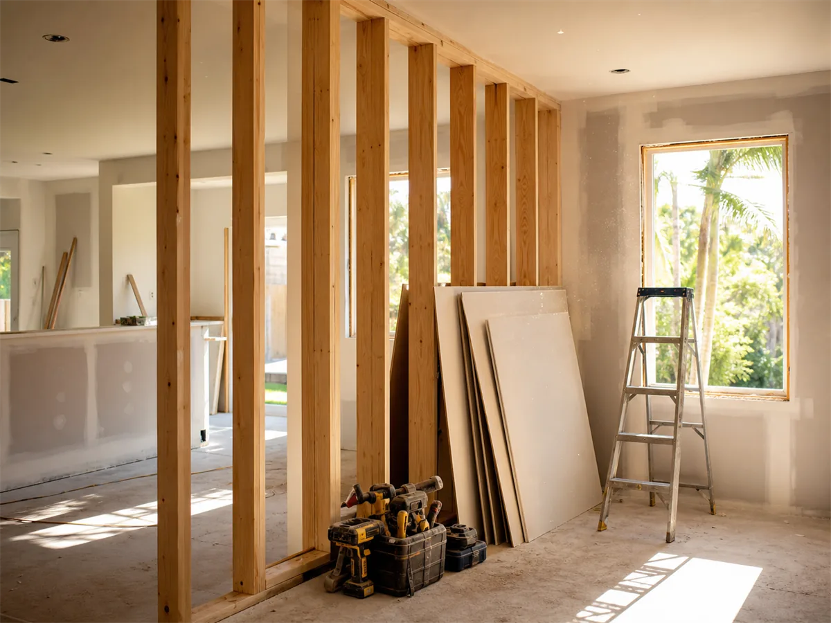 Home renovation in progress